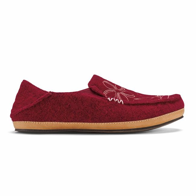 Olukai Women's Nohea Kilohana Slipper - Red Ochre / Golden Sand US530-679